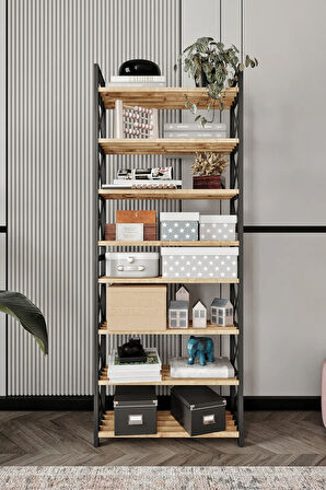 Ravilo Çok Amaçlı Raf 8 Katlı Ayakkabılık Meşe