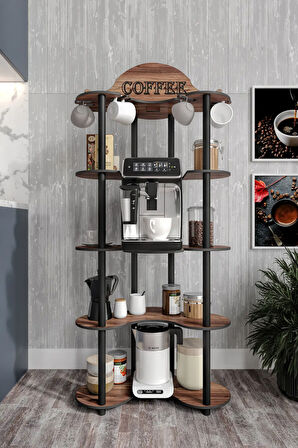 Ravilo Cortado Kahve Köşesi Raf Ceviz