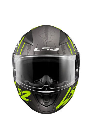 Rapıd 2 Raven Mat Siyah-gri-neon Sarı Kask