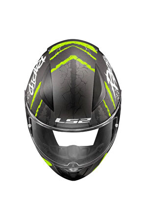 Rapıd 2 Raven Mat Siyah-gri-neon Sarı Kask