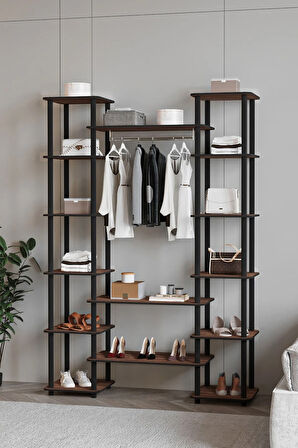 Ravilo Masivo Dekoratif Portmanto Ceviz