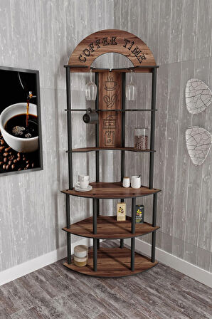 Ravilo Ristretto Kahve Köşesi Raf Ceviz