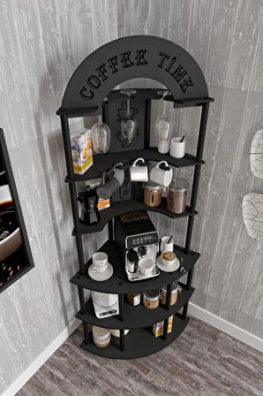 Ravilo Ristretto Kahve Köşesi Raf Siyah