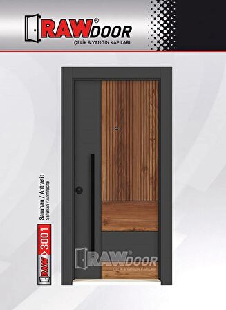 RAWDOOR 3001 MODEL SOL AÇILIR ÇELİK KAPI