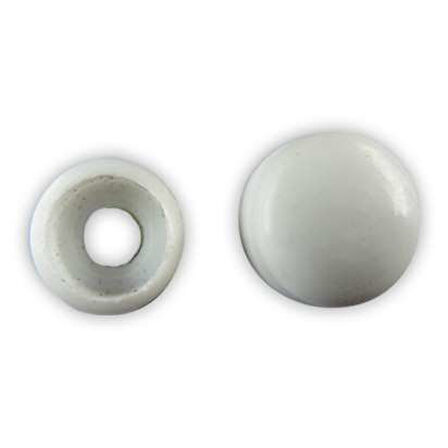 Vida Kapağı Küçük Boy Beyaz (3,5-3,9-4,2mm Yıldız Silindir Baş Vida İçin) 25 Adet