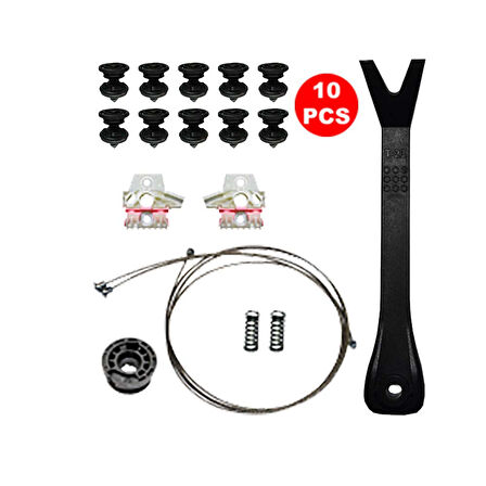 VW Golf 6 2009-2012 Sağ Ön Cam Kriko Tamir Seti 5K083462
