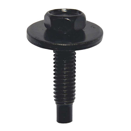 Oynar Pullu Civata Siyah M6X24mm Toyota Hyundai 10 Adet