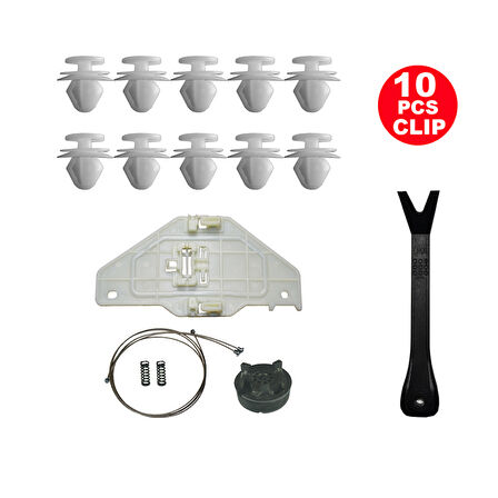 Peugeot Partner Tepee Citroen Berlingo 2008-2016 Sol Ön Cam Kriko Tamir Seti