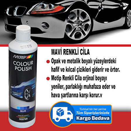 Cila Mavi (Mavi Renkli Araç İçin) 500Ml Motip