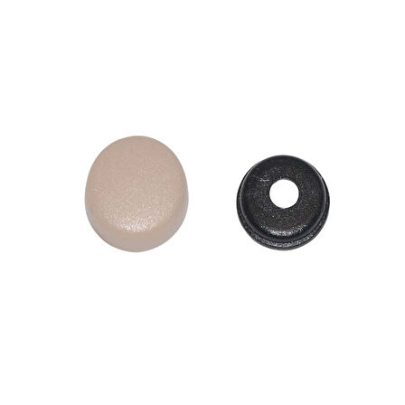 Vida Kapağı Büyük Boy Bej (4,2 - 4,8mm Yıldız Silindir Baş Vida İçin) 25 Adet