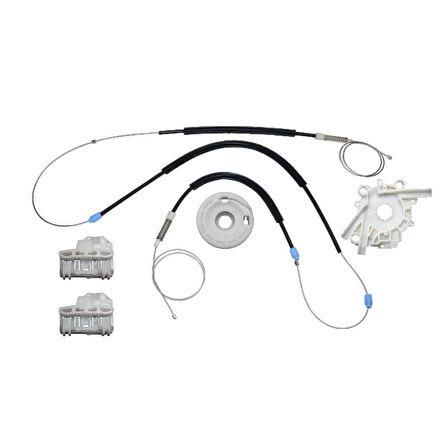 VW Polo  HB 1994-1999 Yataklı 6N4837402A-402D Sağ Ön Cam Kriko Tamir Seti