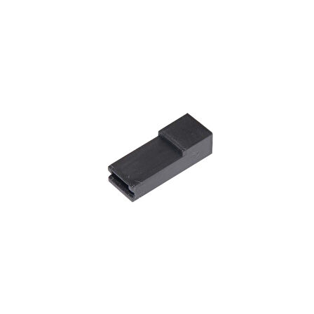 Kablo Ucu Kılıfı Siyah 9X9X24Mm Tırnaklı İçin 25 Adet