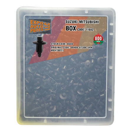 Klips Set Kutusu 09409-07308-5Pk Suzuki Mb476821 Mitsubishi 800 Parça