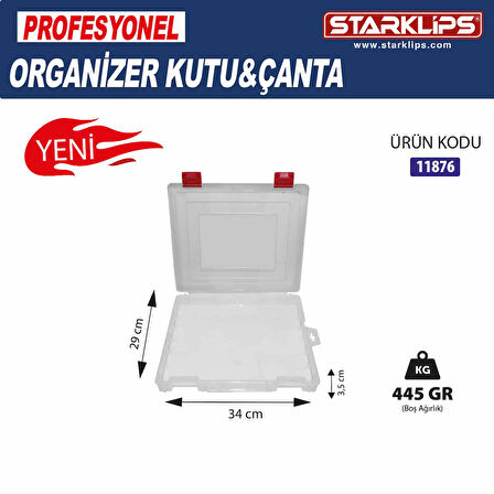 Çanta Plastik Organizer Tek Bölmeli