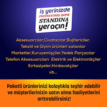 Klips Stand Dönerli Metal Askılı Büyük (160 Askılı)