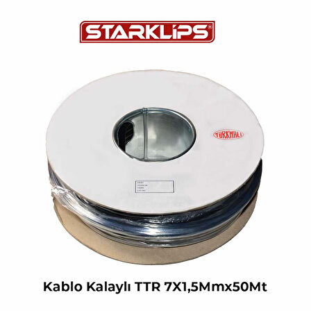Kalaylı Kablo Ttr 7X1,5Mmx50Mt Mr