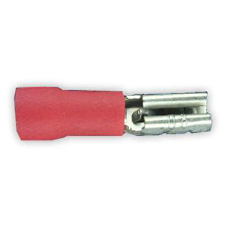 Yarı İzole Kablo Ucu Dişi Mikro Kırmızı 0 5X1 5/2 8Mm Fd1288 25 Adet