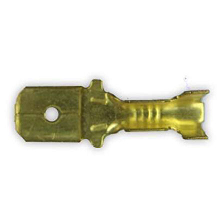 İzolesiz Kablo Ucu Erkek Fiş Kısa 6.3mm 25 Adet