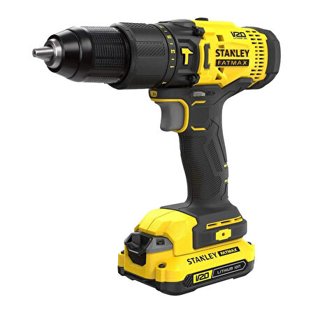 Matkap Şarjlı Darbeli 18V 2.0A Kademeli Çift Akülü Stanley SCD718D2K