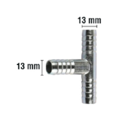 Rakor Metal T tip Hortum İçin 13mm 2 Adet