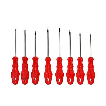 Set Elektronikçi Tornavida T4-T5-T6-T7-T8-T10 3X80 Yıldız 3x80 Düz