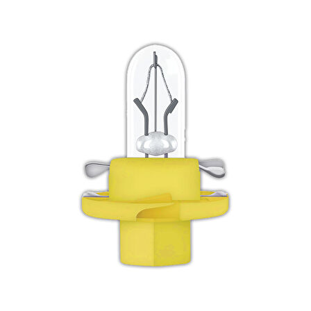 Ampul Gösterge MFX6 12V 1,5W Duylu Sarı Wolfram 5 Adet