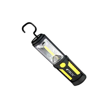 Ledli Çalışma Lambası Şarjlı Troy 3.7V 2000m AH COB 3W Mıknatıslı 220 lumen 360 Derece Döner Saplı