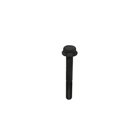 Civata Flanşlı M8x60 SİYAH Yarım Diş 10 Adet