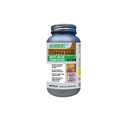 Yüksek Sıcaklık Bakır Yüzey Tutunma Önleyici 227G Hardex