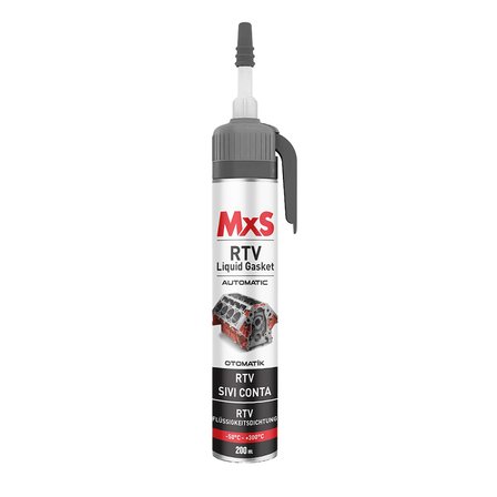 Sıvı Conta Rtv Plastik Mandallı 200 ML Siyah MxS