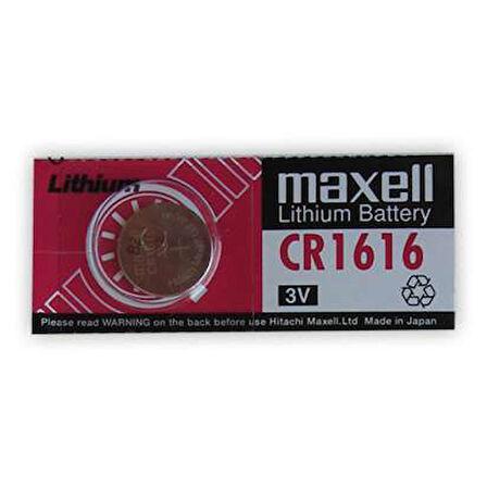 Lityum Pil 3V Cr 1616 Maxell 2 Adet