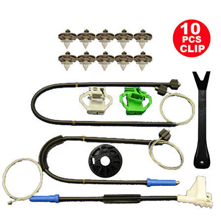 Set Cam R Ön Seat Cordaba 1993-2002 Seat İbiza 2 1993-2002 VW Caddy 1996-2003 VW Polo Clssic 1996-02 (10Klips) 6K4837402-402G-402P