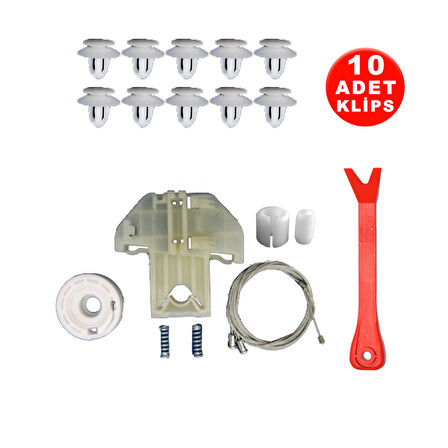 Oto Cam Kriko Tamir Seti Sol Arka Ford Focus 1 1998-2005 XS41A27001 (10Klips)