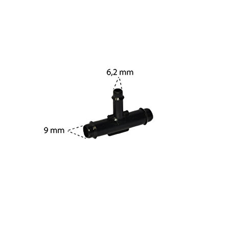 Klips Su Fıskiye T Tip 9,0×9,0x6,2mm  10 Adet