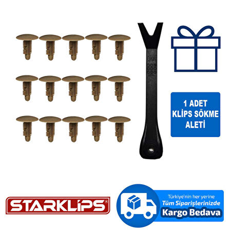 Universal Klips Bej M10X22X22 S1698+043 10 Adet