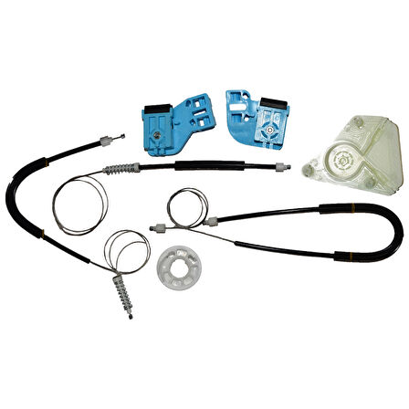 VW Polo 4 9N 2/3 Kapı ve 4/5 Kapı 2002-2009 6Q4837755 büyük ayaklı Sol Ön Cam Kriko Tamir Seti 4/5D