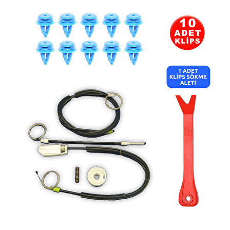 Land Rover Freelander 1 1996-2006 Bagaj Kapısı Cam Kriko Tamir Seti