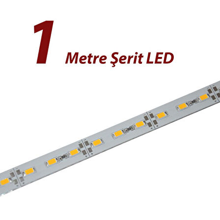 Şerit LED Dış Mekan 12V Beyaz 5 Adet