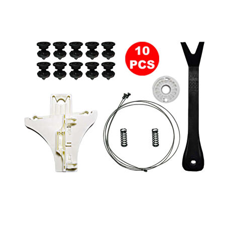 VW Golf 4 Bora 1998-2005 1J4839461 Sol Arka Cam Kriko Tamir Seti