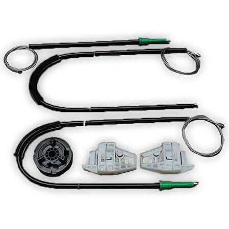 Cam Kriko Tamir Seti Sol Ön Peugeot 206 1998-2006 2/3 4/5 kapı 9637530280-9221F9-9221E9-9221G0