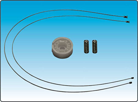 Mercedes W211 2002-2009 A2117300346 Sağ Arka Cam Kriko Klips + Aparatlı