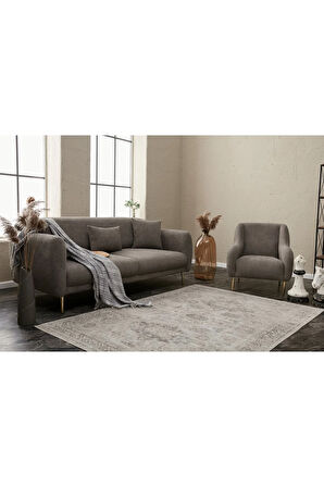 Simena Serisi Yataklı Üçlü Gri