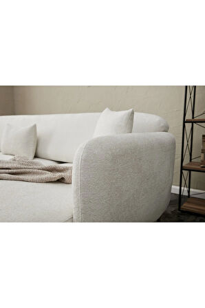 Simena Serisi Yataklı Üçlü Krem