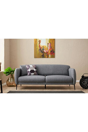 Venüs Yataklı Üçlü Koltuk Gri