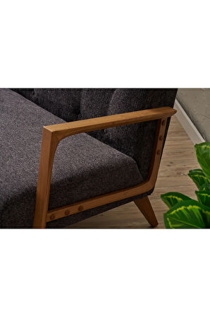 Kemer İkili Koltuk Antrasit