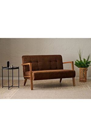 Kemer İkili Koltuk Kahve