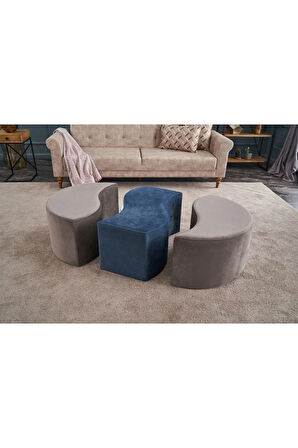 Alya Puf Vizon Mavi