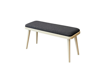 MİORA MİNİ BENCH SEDEF KREM ANTRASİT