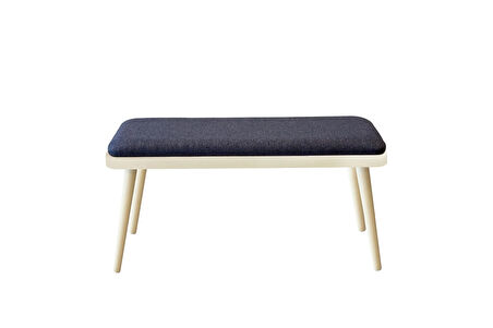 MİORA MİNİ BENCH SEDEF KREM LACİVERT