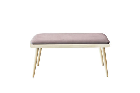 MİORA MİNİ BENCH SEDEF KREM GRİ